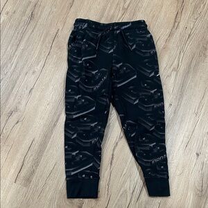 Jordan Kids Black Patterned Joggers